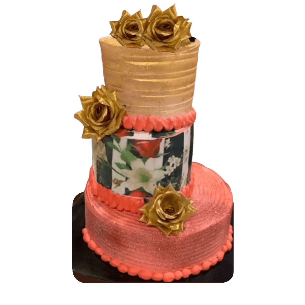 Beautiful 3 Tier Wedding Cake online delivery in Noida, Delhi, NCR,
                    Gurgaon